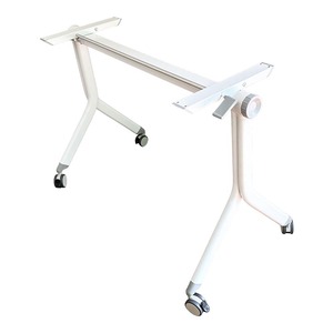 CADY HCMS004 Minimalist Design <b>Folding</b> <b>Table</b> <b>Legs</b> with Wheels - Product Image 3