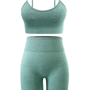 High quality Custom Yoga Bodysuit Gym Fitness Workout Romper Scrunch <b>Women</b> One Piece Yoga <b>Jumpsuit</b> - Product Image 4