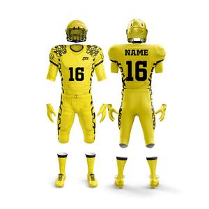 ชุดอเมริกันฟุตบอลโลโก้สั่งทำ ไซส์ใหญ่ คุณภาพสูง ดีไซน์ล่าสุด สไตล์หลากหลาย ผ้าโพลีเอสเตอร์ 100% น้ำหนักเบา แบบขาสั้น - Product Image 5