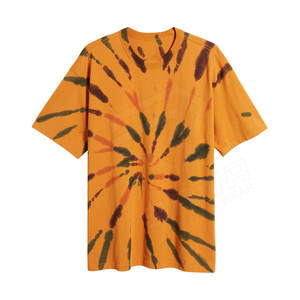 T-shirt vintage oversize en coton et fibre de bambou écologique à manches courtes pour hommes grandes tailles, coupe lourde à épaules tombantes - Product Image 1