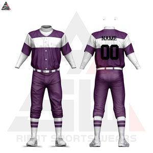 Nouveau design à la mode 100% polyester personnalisé unisexe Baseball Jersey ensembles d'uniformes respirant concevez votre propre uniforme de Baseball - Product Image 6
