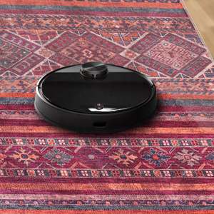 Tapis lavable bohème rouge foncé Netline Home Westward Patina - Product Image 4