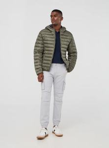 Ropa de calle para hombre, chaqueta acolchada con burbujas, cuello levantado personalizado, bombardero con cremallera, ropa de abrigo de invierno - Product Image 2