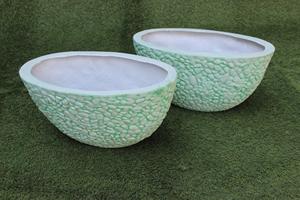 กระถางปลูกต้นไม้ไฟเบอร์กลาสสีเทาขนาดเล็กพร้อมพื้นผิวหยาบสำหรับใช้ในบ้านและสวน - Product Image 2