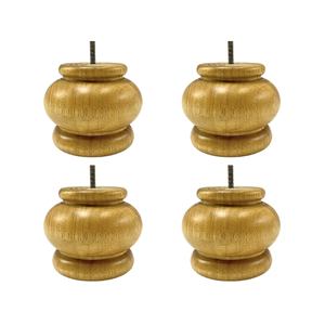 Pata de sofá de anacardo de teca de caucho de alta calidad duradera, pata de silla para sala de estar, servicios OEM personalizables - Product Image 2