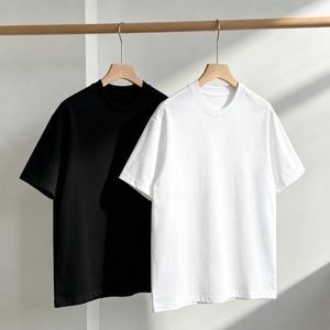 Camiseta Negra de Cuello Redondo y Manga Corta de Algodón para Streetwear, Promoción de Marca, Jersey con Estampado Geométrico, Logotipo Personalizado, Corte Regular - Product Image 4