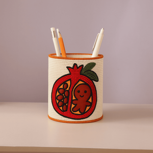 Organisateur de bureau écologique à broderie tournesol Support de papeterie décoratif pour la maison et le bureau Étudiants professionnels et cadeaux - Product Image 3