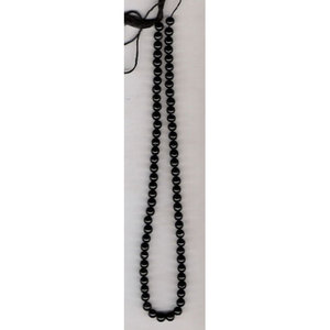 Collares de cuentas de ónix negro, cuentas lisas de 5 mm, accesorio de moda - Product Image 1