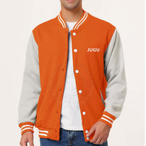 Confortable hiver chaud hommes Letterman veste d'hiver toile col montant avant Logo coupe-vent de haute qualité à prix raisonnable - Product Image 2