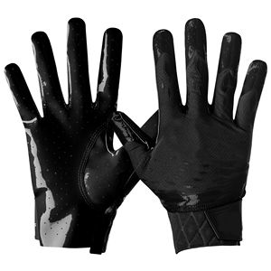 Gants de football américain de conception de logo personnalisé ODM de service d'OEM cuir léger confortable avec entièrement poignée - Product Image 4