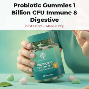 Gummies Probiotiques 1 Milliard UFC Immunité & Digestion 80 Unités OEM Marque Privée Italie RedMoringa - Product Image 2