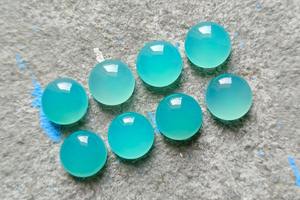 100% Natural Paraiba Calcedonia forma redonda piedra preciosa 5 MM a 30 MM tamaño calibrado piedra preciosa suelta última fabricación de joyería cabujón - Product Image 3