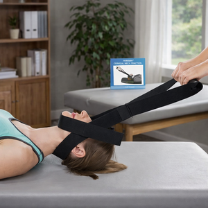Custom Logo Cervical Neck Traction Strap for Home Therapy Adjustable Chin Belt for Spine Decompression Neck Stretcher - Product Image 1