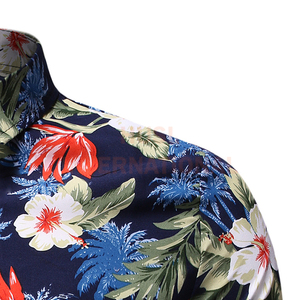 Summer Set <b>Men</b> <b>Shorts</b> Set Floral Print Hawaiian Shirt and <b>Shorts</b> Beach Wear Holiday Clothes Vocation Outfit Male Two Piece Set - Product Image 2