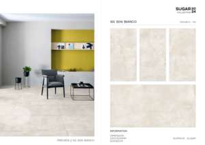 Azulejos de porcelana de superficie azucarada más vendidos en tamaño 60x120cm 600x1200mm 24x48 para uso en pisos y paredes interiores modernos. - Product Image 3