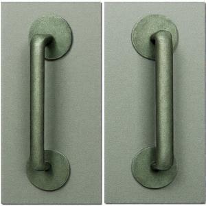 Manija de entrada de latón NobleGrip, manija de puerta antigua de latón macizo Vintage con elegante grabado Floral para decoración clásica del hogar - Product Image 3