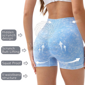 Shorts de sport pour femmes à taille haute, respirants, froncés, sans couture, pour soulever les fesses, yoga, fitness, pour l'entraînement quotidien à la salle de sport - Product Image 4