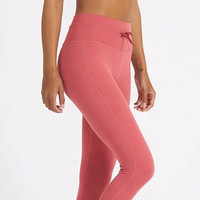 Leggings Deportivos para Mujer, Diseño Nuevo, Hechos a Medida, Cintura Alta, Antibacterianos, Transpirables, de Algodón, Elásticos en 4 Direcciones, con Cierre de Cordón