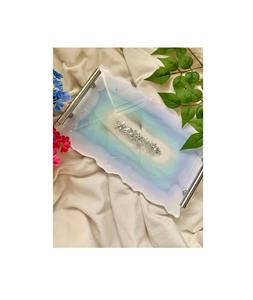 Bandejas de resina con mango de metal para diseño de alta calidad bandeja de servicio decorativa multiusos cocina comedor uso - Product Image 5