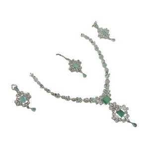 Nuevo Conjunto de Collar Navratna Kundan de Moda para Novias, Joyería Artificial Tradicional al por Mayor, Conjuntos de Joyería de Moda para Novias - Product Image 1