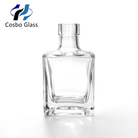 Bouteilles diffuseuses de parfum en verre transparentes haut de gamme de 100 ml avec bâtonnets désodorisants creux pour la vente en gros