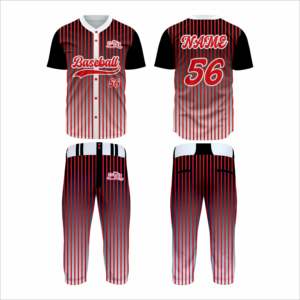 Ensemble de Tenues de Baseball pour Hommes Personnalisées de Haute Qualité 100% Polyester Motif Uni Séchage Rapide avec Logo Avant - Product Image 1