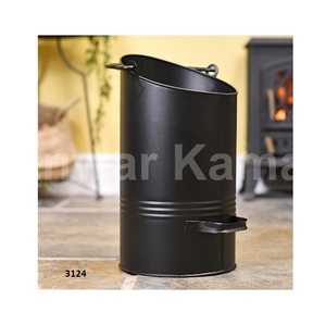 Cubo de carbón tradicional de cobre antiguo de alta calidad con mango y pala - Product Image 2