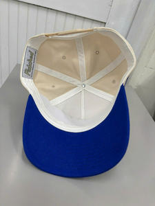 Casquette de baseball style vintage avec logo brodé 3D, bicolore à rayures contrastées, casquette snapback décontractée pour le sport et la protection solaire - Product Image 4