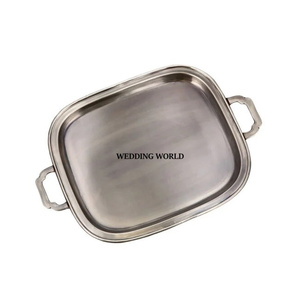 Bandeja Rectangular de Metal de Lujo Moderna y Ecológica de Primera Calidad, Bandeja para Chocolates Hecha a Mano, Más Vendida - Product Image 3