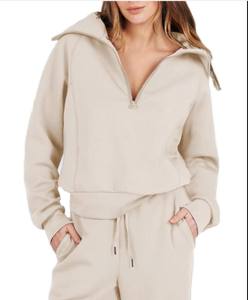 Conjunto Deportivo Casual de Invierno para Mujer 2025, con Tela de Felpa 100% Algodón Transpirable, para Entrenamientos en el Gimnasio y Uso Diario - Product Image 1