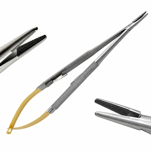 T/C Castroviejo <b>Needle</b> Holder 5.5" Straight Micro Dental Plier German Grade Stainless Steel Surgical Instruments - Product Image 2