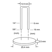 Agrafeuse pneumatique 8016WS série 80 avec agrafes 21 GA, capuchon en plastique de 25,4 mm, garantie 1 an