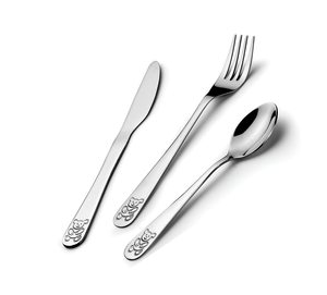 Food-Safe Premium Quality Stainless Steel Cutlery Set of 3 Silverware Pieces Designed Perfect for Lunch, <b>Dinner</b> Wholesale Supply - Product Image 1