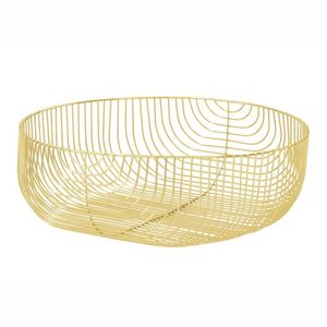 Modern Classic Gold Iron Wire <b>Storage</b> <b>Basket</b> Sustainable Style Home Decorative for Daily <b>Vegetable</b> & Fruit Use Home Rasturant - Product Image 6