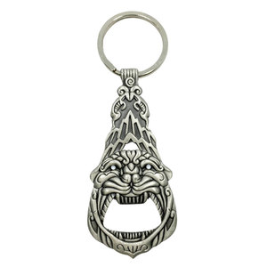 Manufacturer <b>Custom</b> 3D Cubic Zinc Alloy Zodiac tiger Metal Gold Color <b>Keychains</b> - Product Image 2