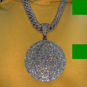 Diamond <b>Tester</b> VVS Moissanite & 925 Sterling Silver Hip Hop Jewelry Alphabetic Letter Pendants Ice Out Design with Charms - Product Image 3