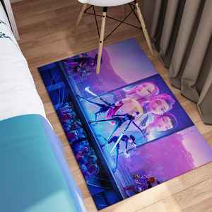 Alfombra con diseño de escena de batalla de anime épico, tapete para gamer con impresión digital, alfombra tipo goblen - Product Image 1