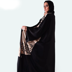 Nueva llegada Dubai estilo árabe Abaya señoras vestido musulmán de manga larga - Product Image 2