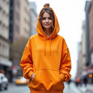 Haute qualité 500 GSM coton français éponge sweat à capuche surdimensionné épais polaire goutte épaule plaine blanc personnalisé hommes sweats à capuche - Product Image 4