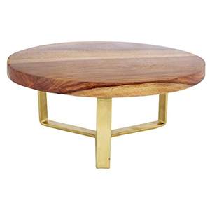 Herramientas de pastel de madera de Mesa para el hogar con soporte de metal para fiestas de restaurante y exhibición de pasteles - Product Image 4