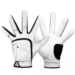 Guante de Golf antideslizante, guantes de Golf ajustables para lluvia, cierre de mano, guantes de Golf deportivos de piel de oveja, pieza blanca para hombres y mujeres - Product Image 4