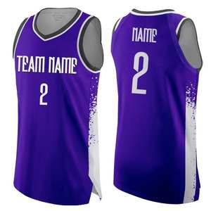 Offre Spéciale de maillots de basket-ball en maille respirante unisexe de haute qualité avec logo personnalisé antibactérien écologique à séchage rapide - Product Image 4