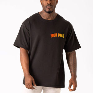 Custom Oversized Loose Drop Shoulder 100% Cotton Designer Tee <b>Shirts</b> for <b>Men</b> Heavyweight Quick Dry Breathable Custom Logo Tshirt - Product Image 4