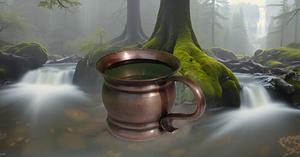 Tasse en cuivre authentique 14 onces Moscow Mule à l'ancienne tasse en céramique artisanale - Product Image 5