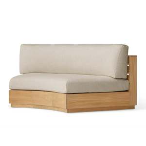 Canapé Offre Spéciale sectionnel en bois de teck avec coussin doux pour deux sièges usage intérieur style moderne durable - Product Image 4