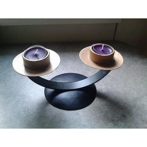 Fabuleux design maison argenterie décorative demi-cercle bougeoir argenterie de qualité supérieure bougeoir - Product Image 6