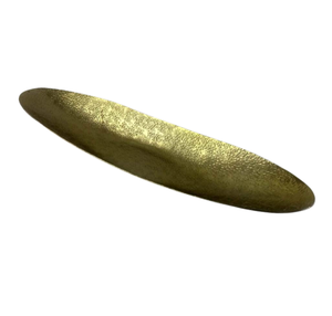 Plat de forme ovale en aluminium au design moderne plat de fruits et plateau de service couleur or également pour la décoration de table à la main - Product Image 6