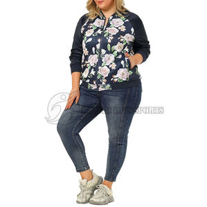 Custom Designed XL Women's Winter Coat High Quality Stand Windproof Casual Outdoor Bomber <b>Jacket</b> Quilted Breathable Knitted - Product Image 4