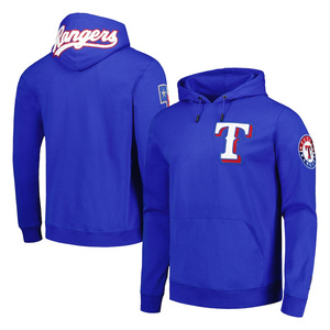 Sudadera con capucha bordada del estado de Texas personalizada para hombre Diseño de béisbol de la calle principal americana Patrón sólido Ajuste de gran tamaño Unisex - Product Image 2