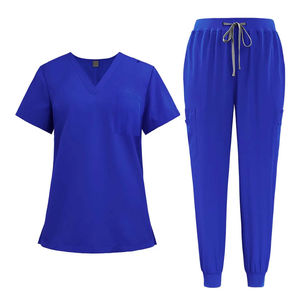 Uniformes de gommage d'hôpital pour femmes médicales Tricoté Spandex Respirant Confortable Costume de gommage pour médecins Infirmières Utilisation de la clinique dentaire - Product Image 3
